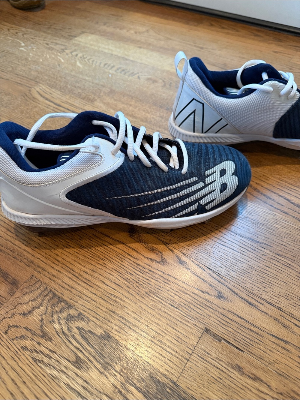 New Balance Navy and White Men's Baseball Cleats